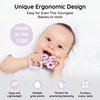 PELOBA Baby Teething Toys - Made in The USA - Medical Grade Silicone Baby Teether for Newborns, Infants & Toddlers - CPSIA Certified - Multiple Textures - Freezer & Dishwasher Safe