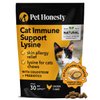 Pet Honesty Cat Immune Support Lysine - Cat Allergy Relief - Sneezing, Runny Nose, Watery Eyes - Cat Supplements & Vitamins with Omega 3s, L-Lysine, Antioxidants, Colostrum - Chicken (30 Day Supply)
