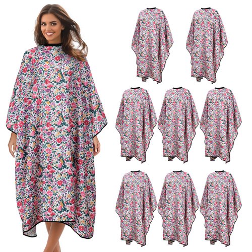 Professional Salon Cape Polyester Barber Cape Hair Cut Cape,54”x62” (8 Pack)