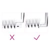 FADLASH Premade Fans Pointed Base 10D Premade Volume Eyelash Extensions Middle Stem Pre Fanned Lash Extensions Easy Application C/D Curl Eyelash Extension (10D-0.07-D, 17mm)