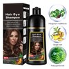 Instant Light Brown Hair Dye Shampoo 3 in 1, Herbal Brown Hair Shampoo, Coffee Hair Color Shampoo For Men Women, Long lasting & Easy to Apply Brown Hair Dye Brown Shampoo 17.6 Fl Oz