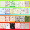 IDDFEVE 24 Sheets Seasonal Nail Art Stickers, Four Season Variety Pack All Holiday Nail Decals, Self-Adhesive Varied Design for Flowers Butterflies Halloween Christmas Spring Summer Fall Decoration