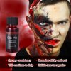 Go Ho Halloween Makeup Kit,Scar Wax+ Blood Splatter+ Sticky Edible Blood+ Coagulated Blood Gel and Sponges for SFX Cosplay Vampire Zombie Makeup