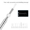 Jiusion 9PCS Earpick Spoon, Accessories for 3.5mm Diameter Otoscope - Metal Ear Spoon, Spiral Ear Pick for Adults Children