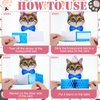Teling 9 Pcs Cat Birthday Party Decorations Cat Themed Honeycomb Centerpieces Cats Party Supplies Cat Party Cake for Kids Baby Shower Birthday Supplies