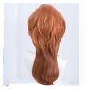 Short Orange Wig for Cosplay Costume Male Men Anime Layered Fluffy Character Costume Wig Heat Resistant Halloween Party Wig + Wig Cap (Orange)
