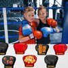 Justforjoyful 48PCS Boxing Birthday Party Supplies Red Black Boxer Gloves Plates Wrestling Tableware Set Boxing Disposable Dinner Dessert Dinnerware for Men Kid Adult Sports Birthday Party Decorations