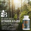Bronson Vitamin K2 (MK7) with D3 Supplement Extra Strength 2 in 1 Support, 10,000 IU Vitamin D3 & 120 mcg K2 MK-7, 120 Tablets