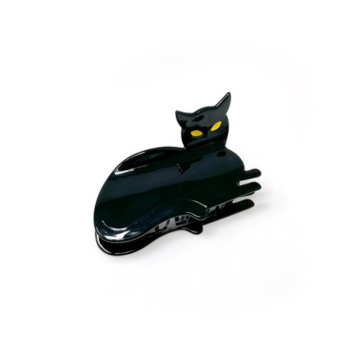 Salem the Black Cat Hair Claw for Women – Strong Hold, Durable Hair Accessories for All Hair Types – 3.5"L x 2"H x .75"W