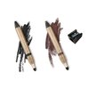 Artisan L'uxe Beauty Jumbo Eyeliner Pencil Bundle for Smokey Eyes in 3 Minutes - Water-Resistant, Smudge-Proof, Long-Lasting - Includes Seduction (Chocolate Brown), Midnight (Black) & Sharpener