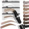 Brows by Bossy Dual-Color Eyebrow Stamp Stencil Kit with 5 Reusable Eyebrow Stencils for Professional Brow Stamping Shaping Kit and Instant Long Lasting Filling and Waterproof Tinting Definer