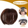 Healeved Clip in Hair Extensions for Women Wig Toppers for Thinning Hair Human Hair Fake Hair Piece Clip On Topper Thinning Hair Clip Hairpiece Wiglet