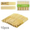 【The Best Deal】OriGlam 10pcs Alto Sax Saxophone Reeds 2.5 Reed, Alto bE Saxophone Reeds Lade Bamboo 2-1/2 Reed Strength 2.5 for Clarinet, Soprano or Alto Sax