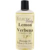 Lemon Verbena Massage Oil, 4 oz, With Sweet Almond Oil and Jojoba Oil, Preservative Free, Perfect for Aromatherapy and Relaxation
