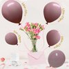 Double Stuffed Blush Purple Balloons,Dusty Purple Balloons Different Sizes 18 12 10 5 Inch,Double Stuffed Purple Balloon Arch for Boho Party, Baby Shower, Birthday, Weddings (Dusty Purple01)
