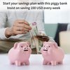 PIG WORLD Piggy Bank for Adults Must Break to Open,Ceramic,Girls Piggy Bank for Boys,Money Box for Cash Gift,Coin Bank,Tip Jar,Alcancias De Dinero Para Adultos Niños,Piggy Bank for Kids,Cash Saving