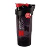 ZoopScoop Protein Shaker Bottle - Black | Portable Protein Powder Shaker Cup With Strainer & Leakproof Lid | 700ml (25oz) - Easy Clean - BPA Free