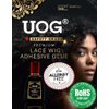 UOG Lace Wig Adhesive Glue - Waterproof, Quick-Dry, Allergy-Free, Odorless with Strong Hold. 15-20 Min Installation for Poly & PU Base Toupees, Hairpieces, and Lace Wigs.