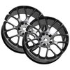 4Pcs Vgoohobby Aluminum Wheel Rims 12mm Hex Hub Width 26mm Compatible with 1/10 Tamiya TT-01 Kyosho RedCat Sakura HSP HPI 1/10 On-Road Racing Touring RC Drift Car (Black)