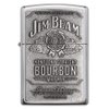 Zippo Jim Beam Bourbon Label High Polish Chrome Emblem Pocket Lighter