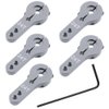 5-Pack Hobbypark Metal 24T Aluminum Servo Horn M3 for Hitec Steering Arm RC Car Plane Parts