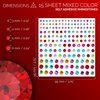 FACEGEM LONDON 15 Sheet Face Gems Rhinestone -SELF ADHESIVE- Rhinestones for Eyes Face Body Nails, Face Glitter, Nail Gems Rhinestone, Face Jewels Rhinestone for Party, Rave Festival, Make up