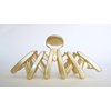 Generic Light gold expandable acrylic hair claw clip