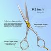 Suvorna Hair Cutting Scissors for Professionals, Barbers - Hair Shears for Cutting, Trimming, Grooming, Precision - Extremely Sharp Razor Edge - Made With 6.5" Japanese Stainless Steel for Men, Women.