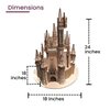 Bird's Wood Shack Cinderella's Castle Model Kit - 3D Wooden Puzzle for Youngsters - Easy to Assemble - DIY Craft Kit - Size When Assembled: 18" Wide x 18" Long x 24" High