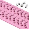 outopen 10 Pairs Cluster Lashes Natural Look Manga Lash Clusters C Curl Wispy Individual Eyelashes Cat Eye Lashes DIY Eyelash Extensions(B03-TM30)