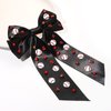 Boderier Baseball Bows for Women Girls Long Tail Satin Ribbon Bow Barrette Hair Clip Game Day Baseball Sports Fan Hair Accessories for Women Favor Gifts