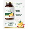 Carlyle Vitamin C 1000mg | 300 Vegetarian Caplets | Ascorbic Acid with Wild Rose HIPS | High Strength Formula | Non-GMO and Gluten Free Supplement