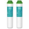 AQUA CREST FQK1K Under Sink Water Filter, 1350 Gallons, Replacement for GE FQK1K, FQK2J, GXK185K and GX1S50R (Pack of 2)