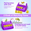 Educational Games for Kids Ages 3-8, Matching Letter Game for Kids Toys for 3-8 Year Olds Boys Girls Birthday Gifts for 3-8 Year Olds Girls Boys Preschool Kindergarten Educational Spelling Toys Purple
