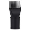 Segbeauty Blow Dryer Comb Attachment, Black Brush Attachments for Hair Dryer Concentrator Nozzle 1.57-1.97", Pro Hairdressing Styling Salon Tool for Straightening Detangling Fine Curly Natural Hair
