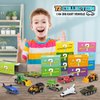 Oriate Diecast Toy Cars Set for 3 4 5 6 7 8 Year Old Boys, 12 Pack Mini Metal Cars 1/64, 12 Theme in one Set Blind Box Edition- Include Farm, Space Ship, Truck for Children Birthday Party Decor Gifts