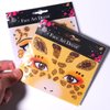 Bee Giraffe Face Gem Sticker Cute Halloween Temporary Tattoos Stickers Animal Face Tattoos Stickers Glittery Eye Face Body Sticker for Makeup Halloween Face Paint Accessories 2 Sheets (C-Bee Giraffe)