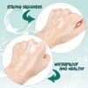 100 Pieces Transparent Stretch Adhesive Bandage Waterproof Bandage Clear Protective Shower Patch Film Cover Bandages Tattoo Cover up Bandage Adhesive Wrap, 4 Sizes (3, 5, 6, 8, Inch)