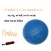 CIZEBO 8 inch Exercise Ball, Easy to Inflate Pilates Ball Core Ball Physical Therapy Ball with Needle Pump, Small Yoga Barre Ball for Home & Class Workout Fitness PT, Blue