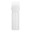 ZJchao Root Comb Applicator Bottle, 160ml Hair Dye Bottle with Graduated Scale, Profssional Brush Applicator Comb Hairdressing Coloring Styling Tool (White)