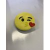 Cellular Finger Grip Mount, Finger Cell Phone Stand Holder, Expanding Stand,Young Adult and Teen, Compatible with All Tablets and Smartphones (Kissy face Yellow)