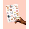 xo, Fetti Cat Temporary Tattoos for Kids - 42 Glitter Styles | Animal Birthday Supplies, Pet Lover Party Favors, Meow Arts and Crafts