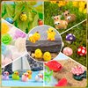 HAVAGDTM 120 PCS Mini Animal Figurine Mini Duck Mushroom Flower Figures for Miniature Garden Landscape Plant Pots Dollhouse DIY Handmade Birthday Party Favor
