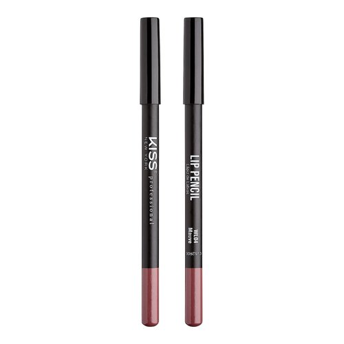 KISS New York Professional Slim Lip Pencil, Creamy Soft Lip Liner, Smooth Long-Lasting Rich Lip Color, Natural Lip Makeup, Water-Resistant Lip Crayon (Mauve)