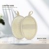 CROVIN Natural Exfoliating Loofah Sponge with Natural Material Luffa Sponge for Women, Exfoliaiting Loofah Body Scrubber Health for Bath Shower and Spa (Pack of 4)