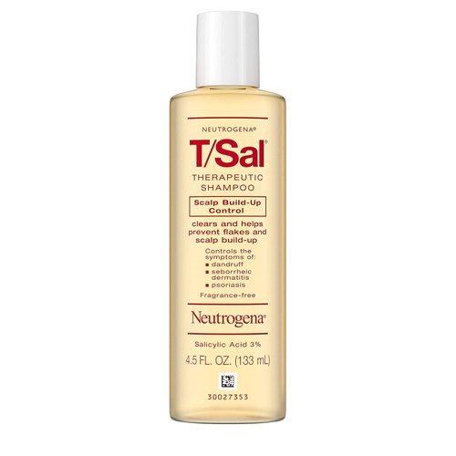 Neutrogena T/Sal Therapeutic Shampoo for Scalp Build-Up Control with Salicylic Acid, Scalp Treatment for Dandruff, Scalp Psoriasis & Seborrheic Dermatitis Relief, 4.5 fl. oz (Pack of 2)