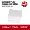 Scotch-Brite Light Cleansing Hand Pad 07445, SF Grade, 6 in x 9 in, Mild Abrasive Hand Sanding Pad, For Metal, Vinyl, Porcelain and Other Delicate Surfaces, Pack of 20