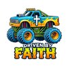 Christian-Themed Monster Truck Temporary Tattoos – 1.5” Faith-Inspired Designs for Boys – Fun Party Favors & Gifts