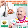 LOOKLEBE 9pcs 6-9-12months Baby Stroller Hanging Toys, Crib Pendant Bell Toys, car seat Hanging Toys, Shaking and Making Soft Noises, Portable Travel Toys, Newborn Toys That Soothe Restless Emotions