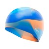 TYR Junior Tie Dye Swim Cap, Blue/Orange